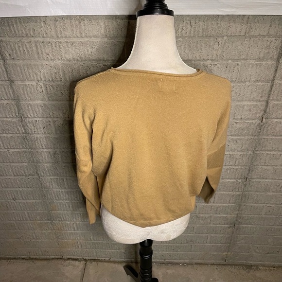 Dreamers By Debut Tan Crew Neck Sweater Size Small/Medium‎ - Picture 2 of 3